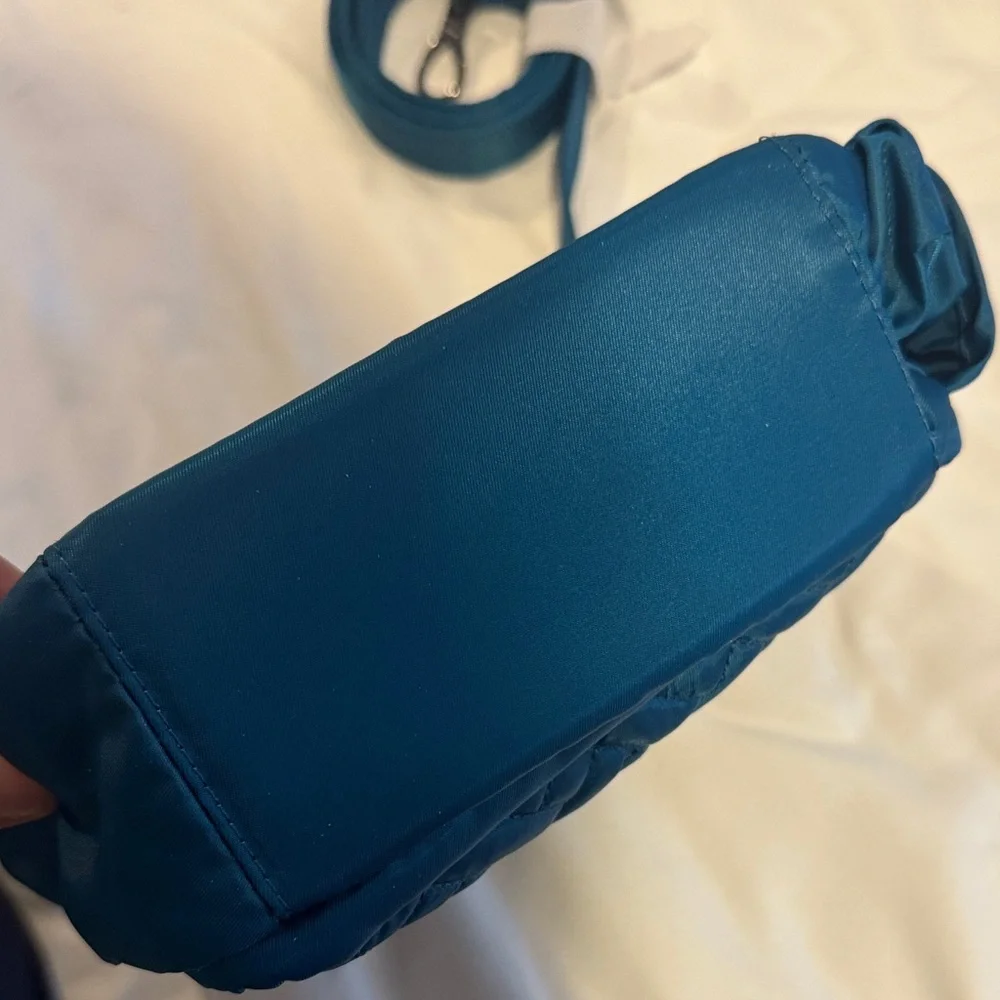 Lug Teal Quilted Crossbody Bag - Picture 5 of 7